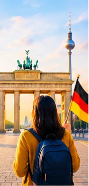 A newcomer at the Brandenburg Gate